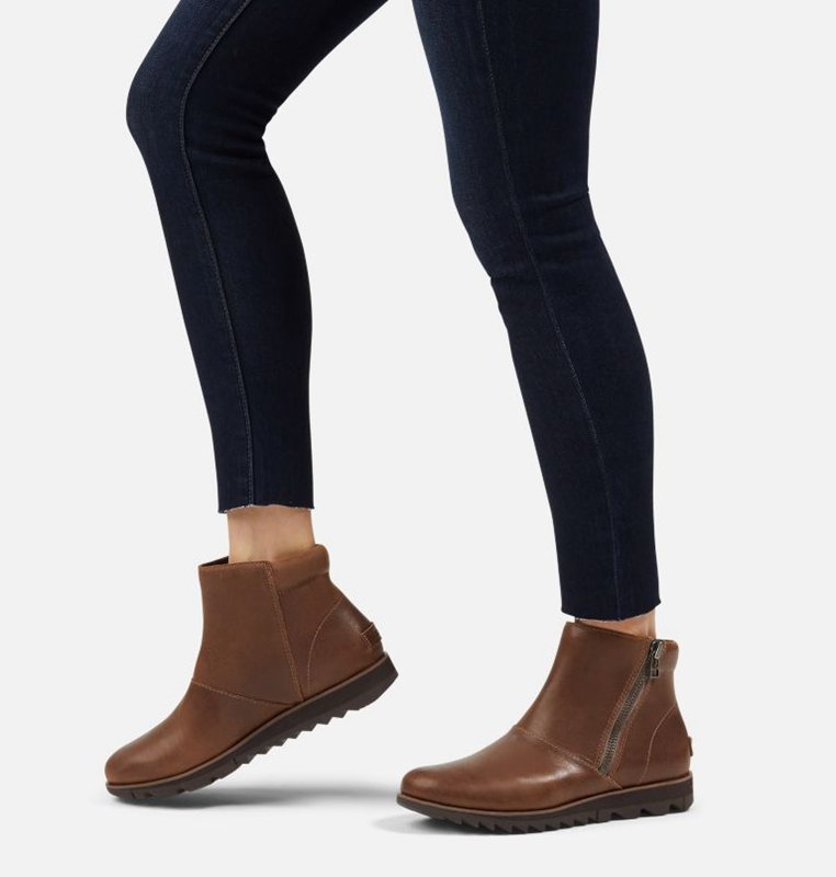 Sorel Dam Stövlar Brun - Harlow™ Zip Låga - MTY-385072